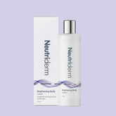 Achieve a radiant, even skin tone with Neutriderm's Brightening Body Lotion. This pH-balanced formula with Retinol & Niacinamide hydrates reduces dark spots and combats early signs of aging.