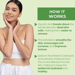 Experience the Neutriderm Detox Cleanser: a gentle formula with Glycolic Acid and Sodium PCA that removes impurities, revealing brighter, hydrated skin. Ideal for daily use. Order now!