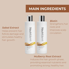 Shop Neutriderm India for the Neutriderm hair enhancer bundle with shampoo & conditioner, designed to boost hair health and reduce hair loss naturally.