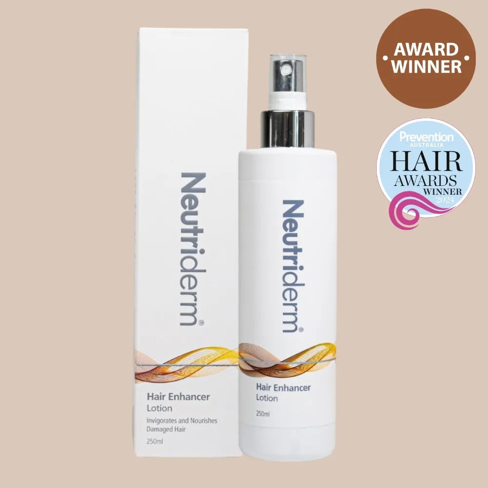  Looking to combat hair loss? Neutriderm Hair Enhancer Lotion can help. This clinically proven formula reduces hair loss and stimulates hair growth for healthier, more voluminous hair. 