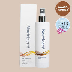  Looking to combat hair loss? Neutriderm Hair Enhancer Lotion can help. This clinically proven formula reduces hair loss and stimulates hair growth for healthier, more voluminous hair. 
