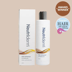  Give your hair the boost it deserves! Neutriderm Hair Enhancer Conditioner strengthens hair, prevents breakage, and enriches the scalp with botanical extracts and Vitamin E. Shop now for healthier, shinier hair!