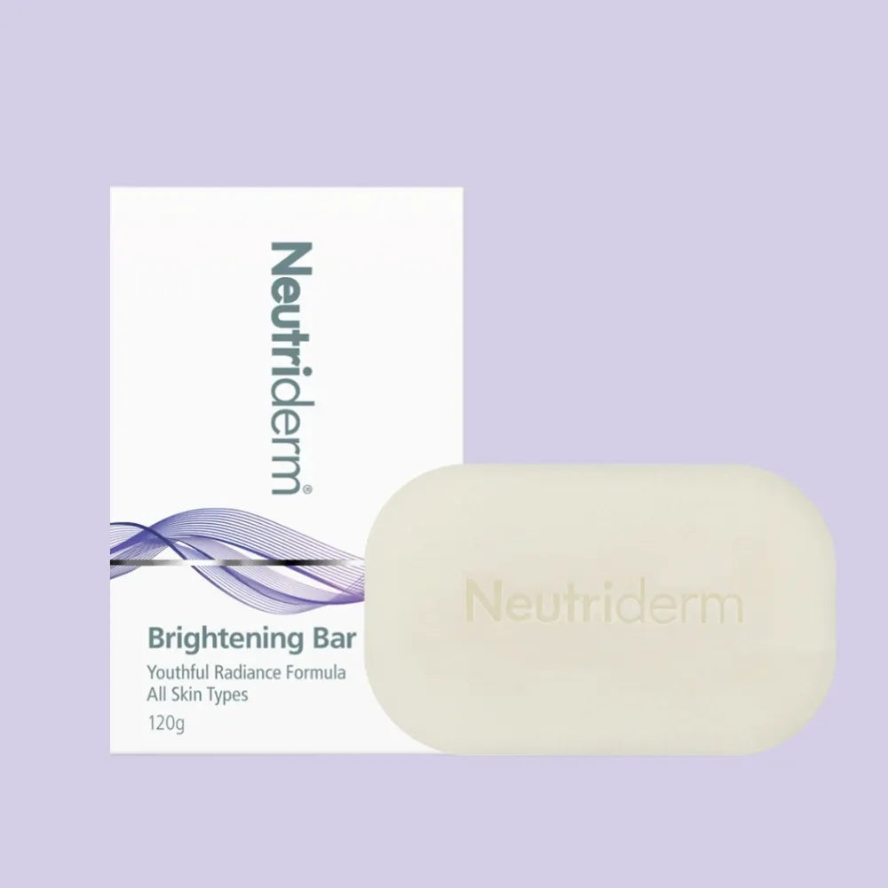  Achieve a brighter, more even-toned complexion with Neutriderm Brightening Bar. This gentle bar cleanses and exfoliates, revealing visibly radiant skin.