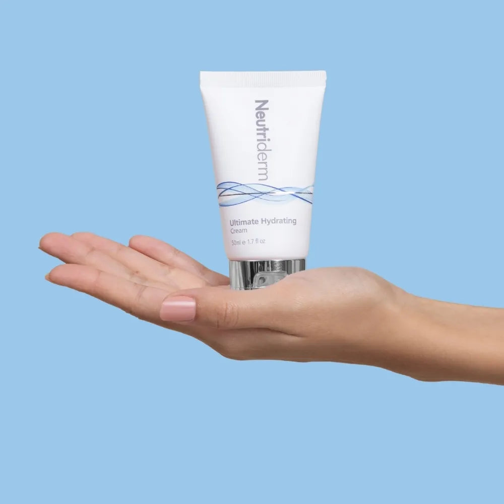  Unlock the secret to radiant, supple skin with Neutriderm Ultimate Hydrating Cream. This pH-balanced moisturiser brightens skin tone, minimizes imperfections, and provides lasting hydration for a youthful glow.
