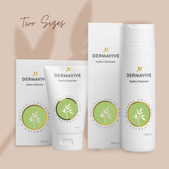 Dermavive Hydra Cleanser gently cleanses, provides deep hydration, and removes impurities without stripping the skin.