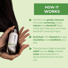  Fight dandruff effectively with Neutriderm Anti-Dandruff Shampoo! Its potent anti-fungal properties kill bacteria, cleanse the scalp, and eliminate flakes for cleaner, fresher hair.