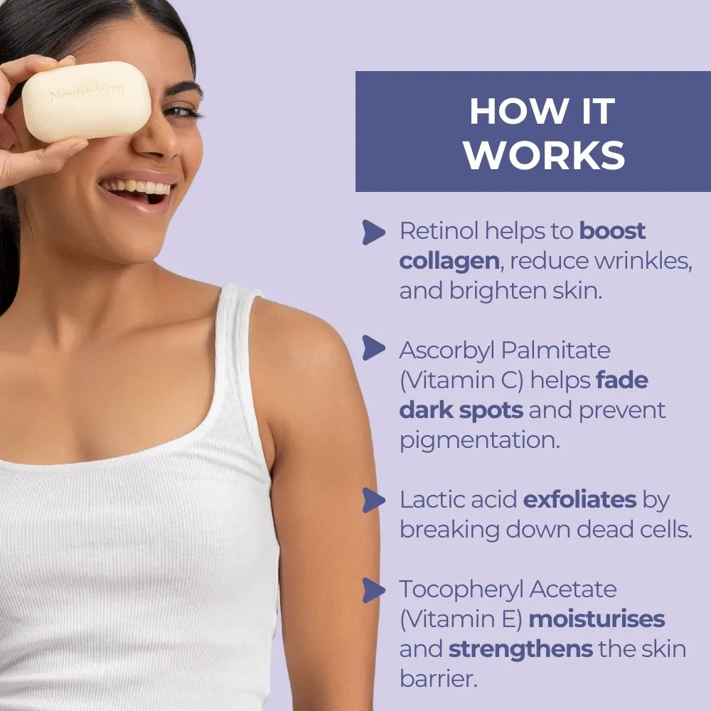  Achieve a brighter, more even-toned complexion with Neutriderm Brightening Bar. This gentle bar cleanses and exfoliates, revealing visibly radiant skin.