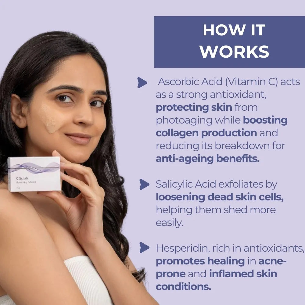  Looking for a facial scrub to brighten and smooth your skin? Neutriderm C Scrub with Vitamin C exfoliates & targets dark spots, revealing a radiant you.