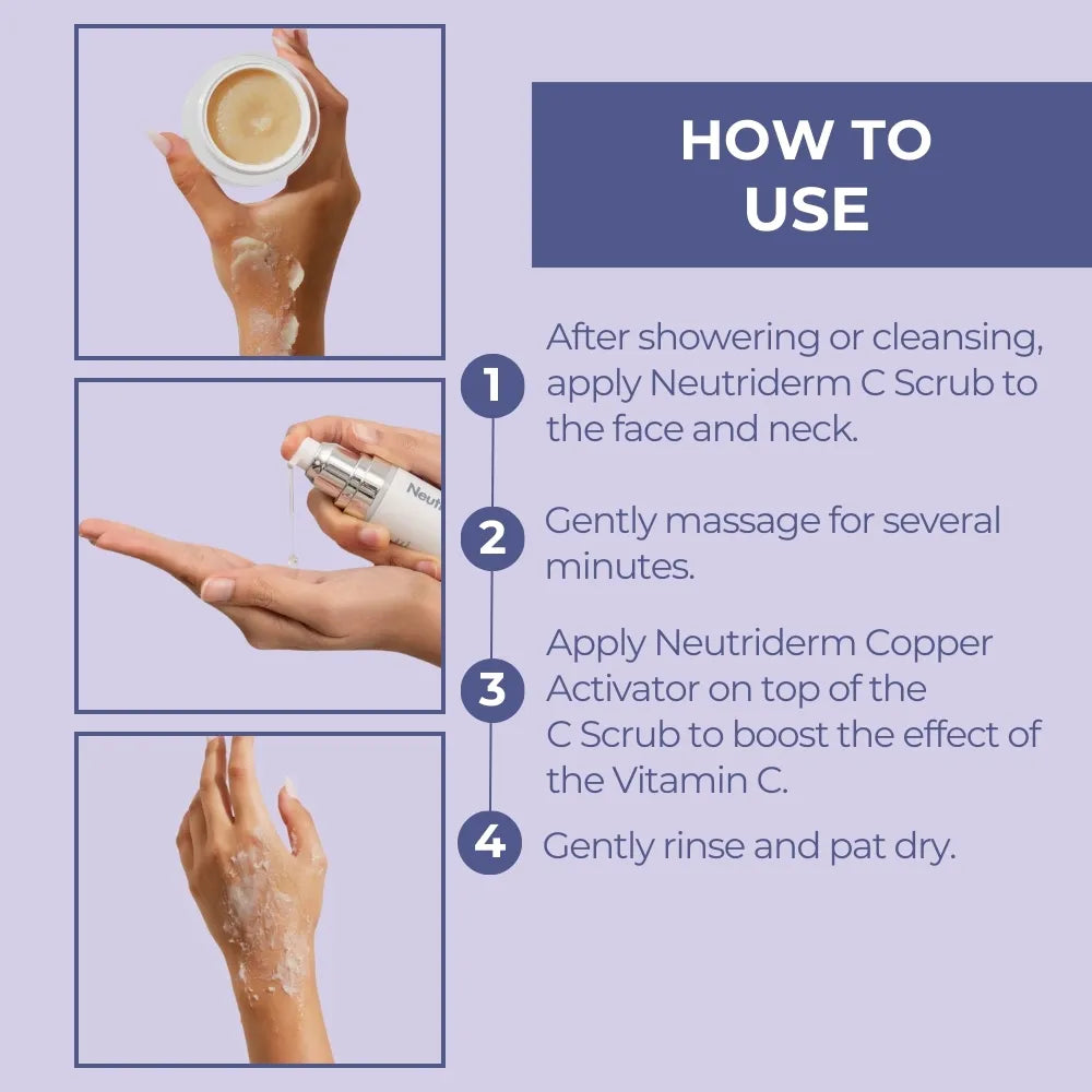  Reveal your best skin yet with the Neutriderm Exfoliator Bundle. This powerful set gently removes dead skin cells, reduces dark spots, and leaves your skin feeling soft, smooth, and radiant.