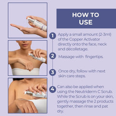  Fight wrinkles and achieve a radiant complexion with Neutriderm Copper Activator Serum. This powerful formula with Copper PCA helps boost collagen production for visibly smoother and brighter skin.