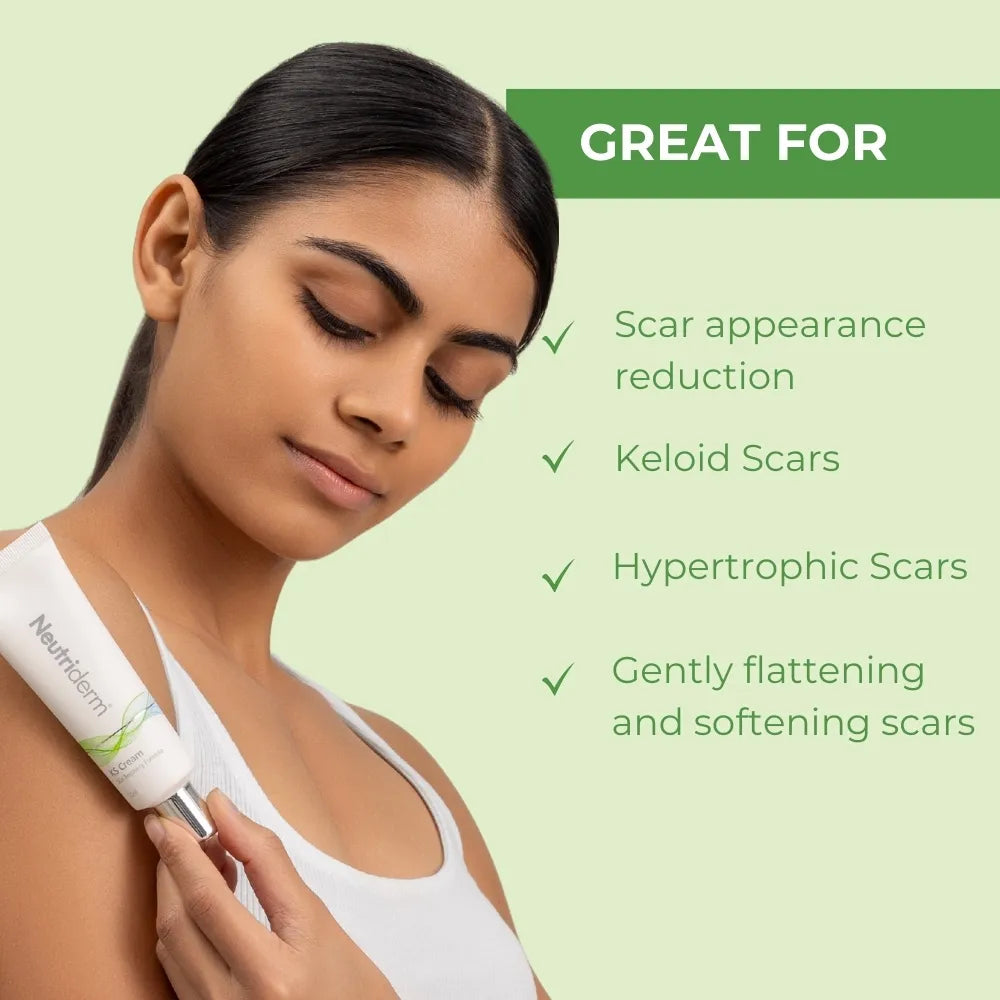  Minimize the appearance of scars with Neutriderm KS Cream. Our natural formula is clinically proven to reduce scars and promote long-lasting results. Reveal smoother, more confident skin today!