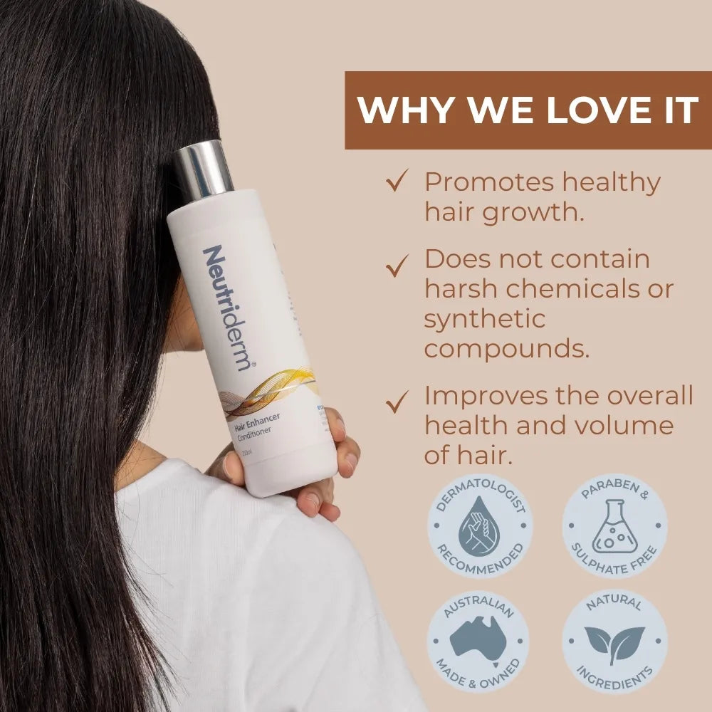  Get the hair you've always dreamed of with the Neutriderm Volumising Bundle. This 3-piece set includes a shampoo, conditioner, and lotion formulated to promote thicker, fuller hair.