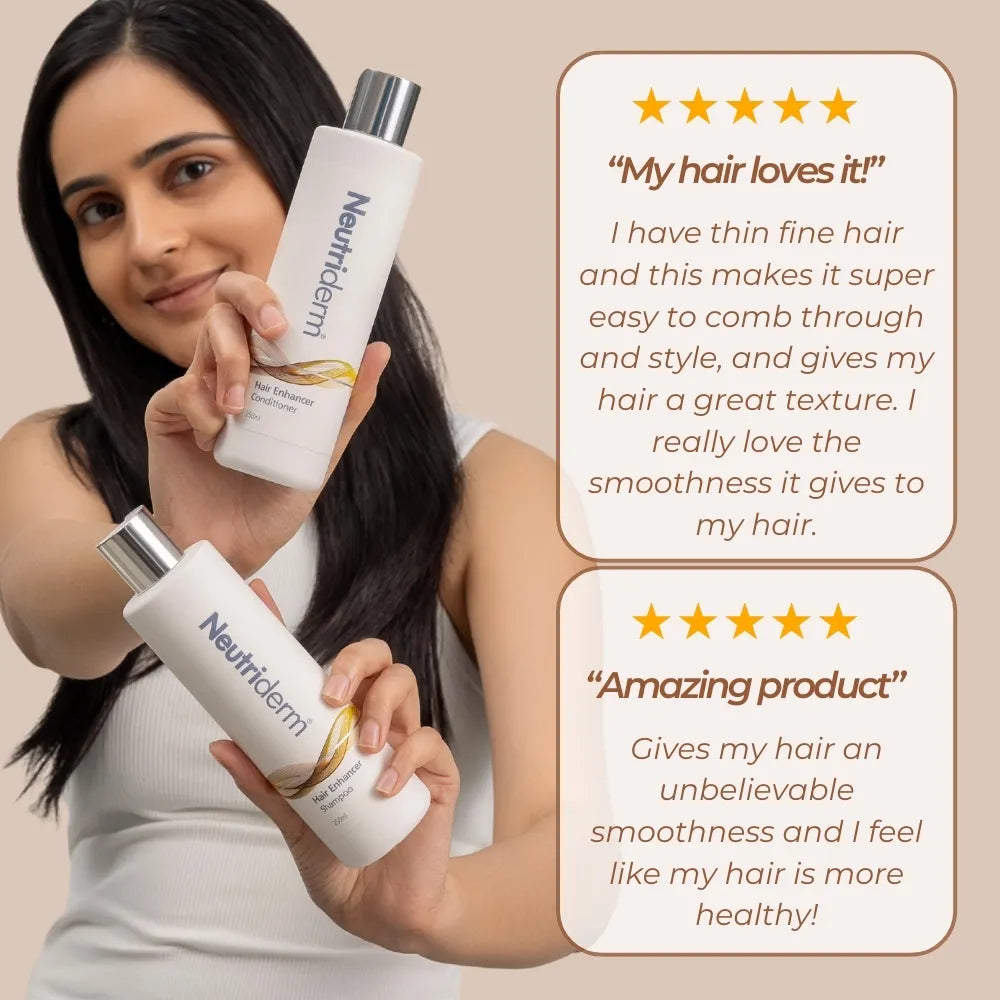  Get the hair you've always dreamed of with the Neutriderm Volumising Bundle. This 3-piece set includes a shampoo, conditioner, and lotion formulated to promote thicker, fuller hair.
