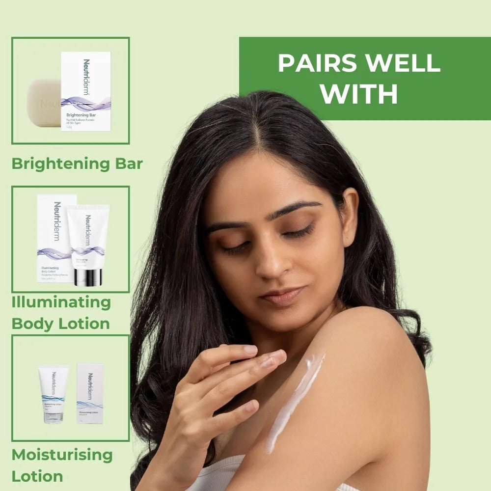  Say goodbye to dark spots with Neutriderm Whitening Creme. Formulated with potent ingredients to inhibit melanin build-up and restore your skin’s youthful radiance.