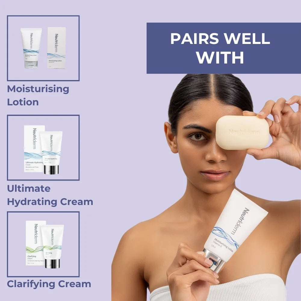  Achieve a brighter, more even-toned complexion with Neutriderm Brightening Bar. This gentle bar cleanses and exfoliates, revealing visibly radiant skin.