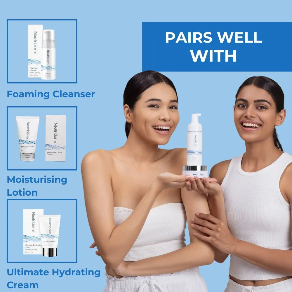 Elevate your skincare routine with Neutriderm Cleansing Balm. This gentle, balm-to-oil cleanser dissolves stubborn makeup and impurities, leaving your skin soft, supple, and refreshed. Suitable for all skin types.